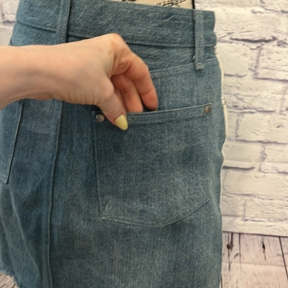 Rag & Bone Double Blues Denim Jean Skirt Size 25 Pockets Moss - Picture 6 of 9